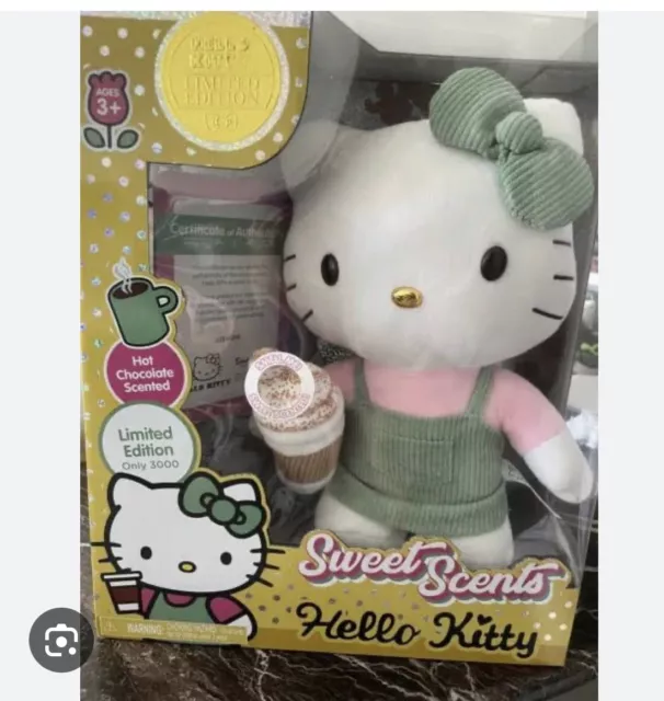 Limited Edition Only 3000 Made SWEET SCENTS Hot Chocolate Hello Kitty Plush NIB