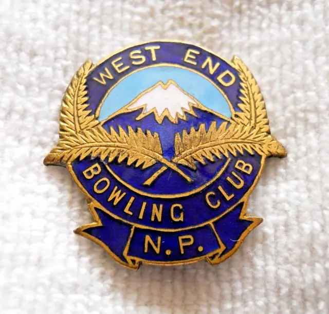 West End New Plymouth, New Zealand Bowls Club Badge