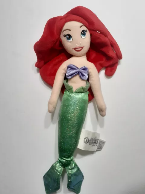 DISNEY STORE AUTHENTIC The Little Mermaid Princess Ariel Plush Stuffed ...