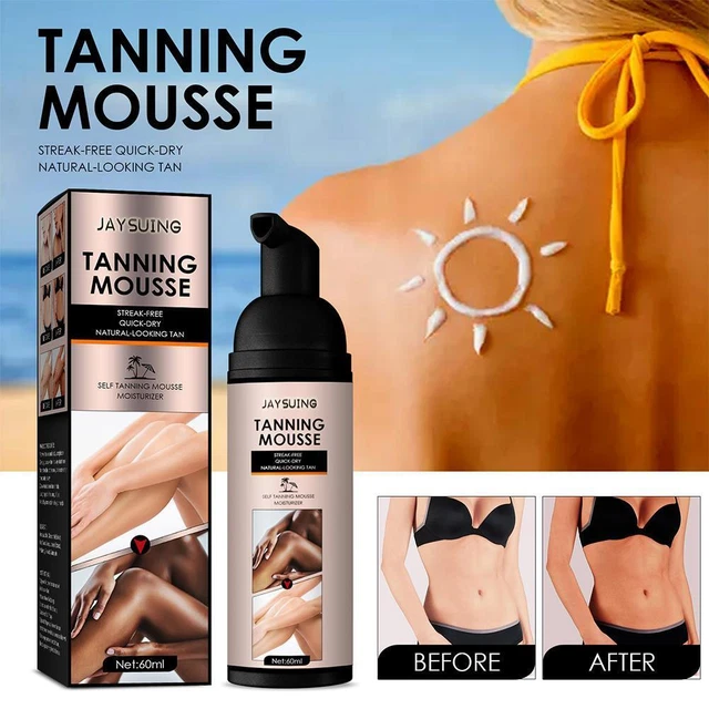 Crema autoabbronzante viso corpo schiuma rapida spray falso S0D0 cura trucco J3K4
