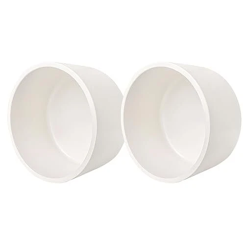 4-inch PVC Pipe End Cap Fitting Flat PVC Pipe Plug Adapter Connector for Build