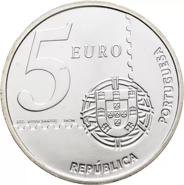 Portugal  5 Euro 2003 Briefmarke Silber  14 g   Original #CAQ181
