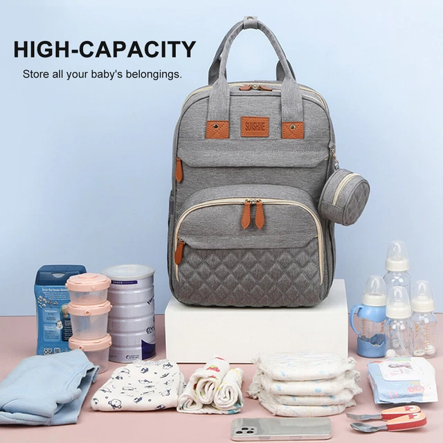 Baby Diaper Bag Backpack Travel Mom Mummy Maternity Changing Pad Waterproo 10