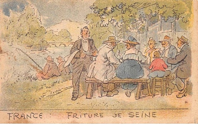 Illustrateur - n°84978 - France - Friture de Seine - Pêcheurs