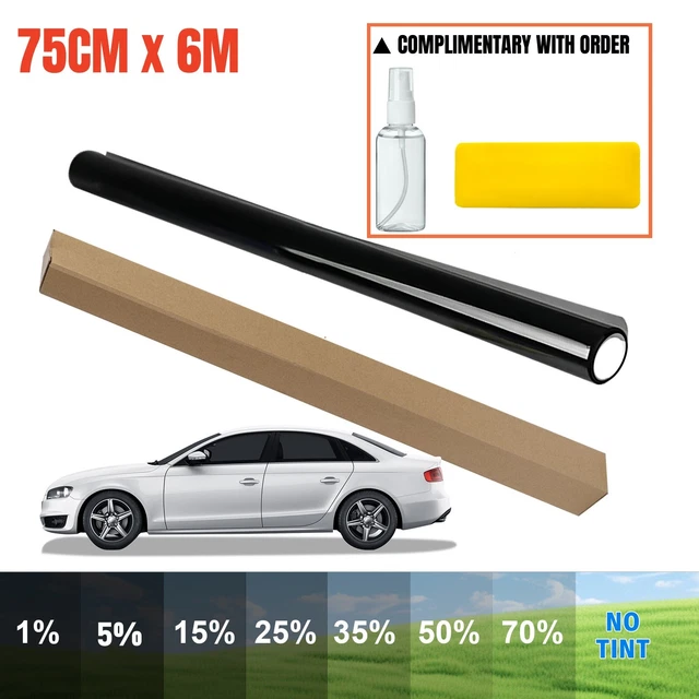2X 20Inch x 10Feet Uncut Roll Window Tint Film 5% VLT For Car Home