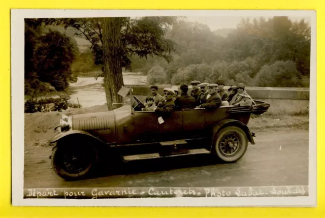 cpa FRANCE 65 - CAUTERETS CARTE PHOTO LABAT  à LOURDES Voiture Automobile car