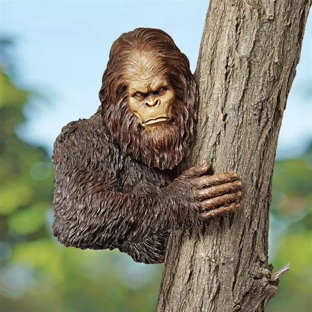 Design Toscano Bigfoot, the Bashful Yeti Tree Sculpture