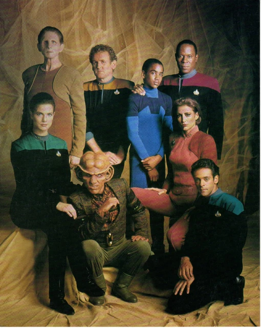 STAR TREK DEEP SPACE NINE membri dell'equipaggio cartolina grande SC003