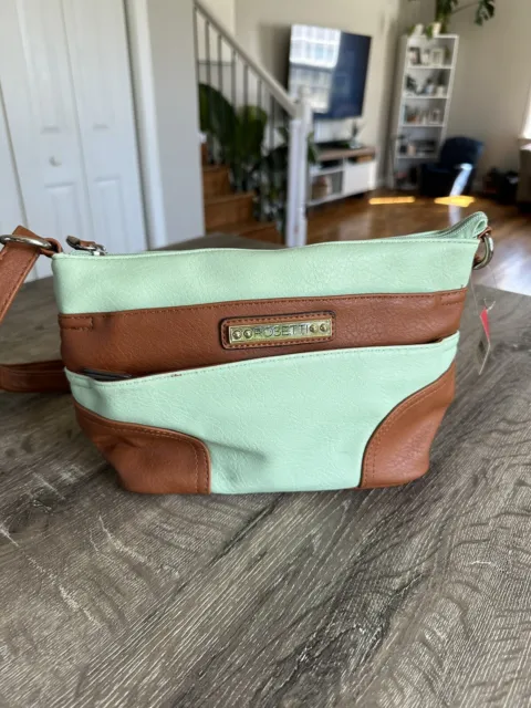 Rosetti Women’s Handbag Sea Green & Brown Faux Leather Purse Shoulder Bag