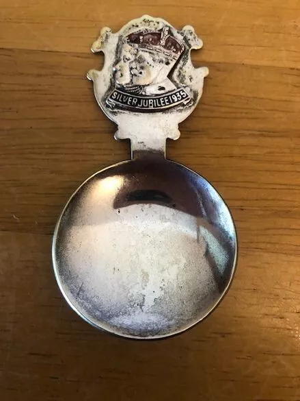 Vintage Collectable King George/Queen Mary 1935 Silver Jubilee Tea Caddy Spoon.