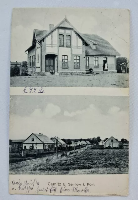 Alte Postkarte AK Camitz bei Semlow in Pommern,  Gelaufen 1910