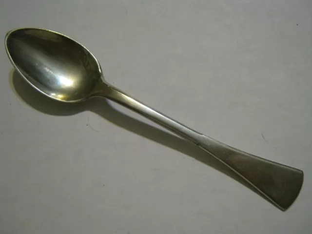 Austria-Hungary c. 1900 4 3/8" Budapest 800 Silver Spoon Flare Handle KM Maker 2
