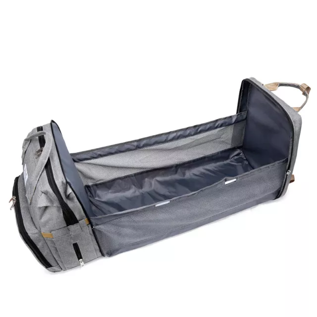 3 IN 1 Foldable Diaper Bag Baby Bed Portable Bassinet Crib Backpack Travel/Sleep
