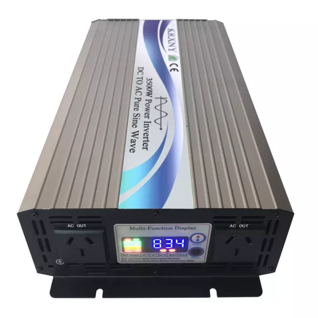 3500W 7000W Pure Sine Wave Power Inverter DC 12V 24V 48V to AC 240V AU Stock 2