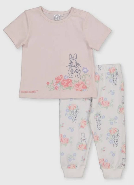TU PETER RABBIT Pink Baby Pyjamas 12 18 Months NEW 10.00