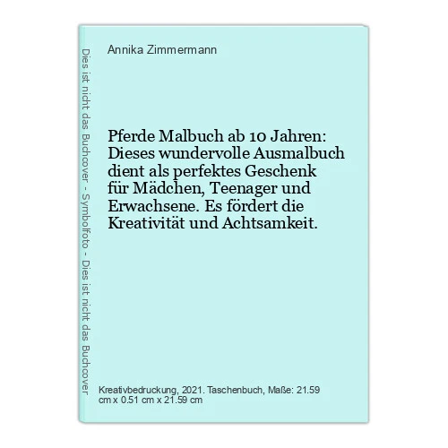 PFERDE MALBUCH AB 10 Jahren: Dieses wundervolle Ausmalbuch dient als