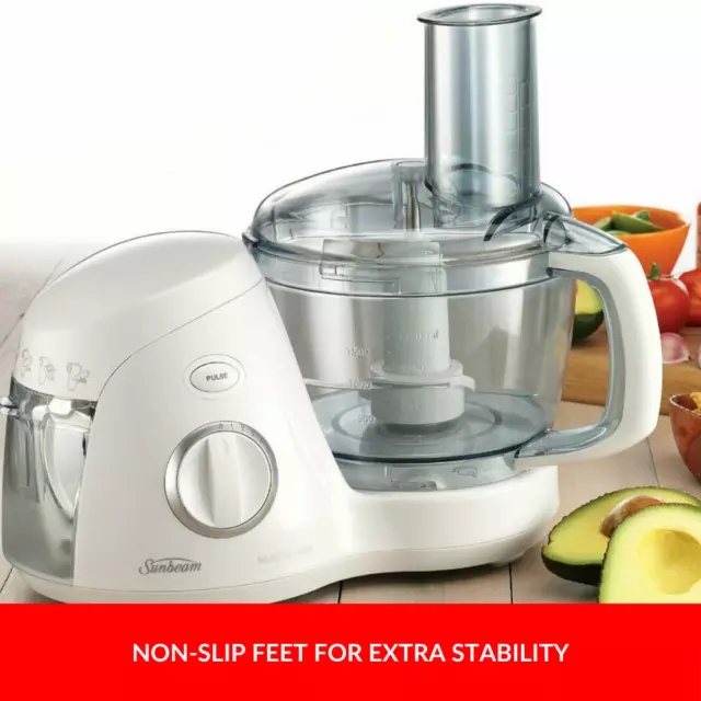 Sunbeam Food Processor 7 Stainless Steel Attachments Dough Whisk 5 Speed Chopper 3