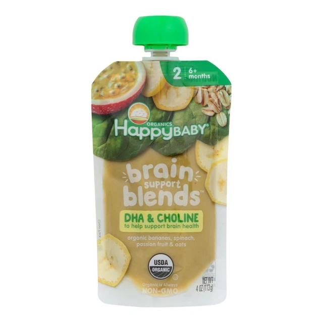 Happy Baby - Stg2 Ban Spin Fruit Case of 16-4 OZ
