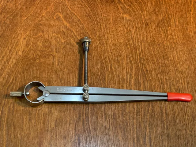 Starrett 9.5” Spring Type Divider Caliper Screw Needs Repair