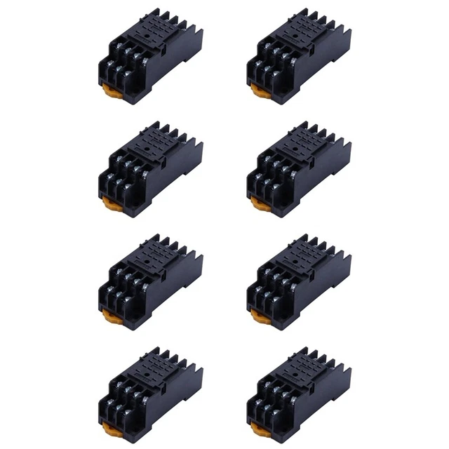 Base De Prise Relais JQX-38F - 2 Pièces, 11 Broches, Pour Relais De Puissance - 8