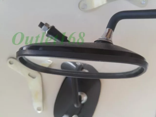 Pair Vespa Piaggio 125 150 Super VBC Sprint Rally Back Mirror Mounting + Bracket 3