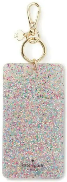 Kate Spade New York Id Badge Clip Key Chain, Multi Glitter