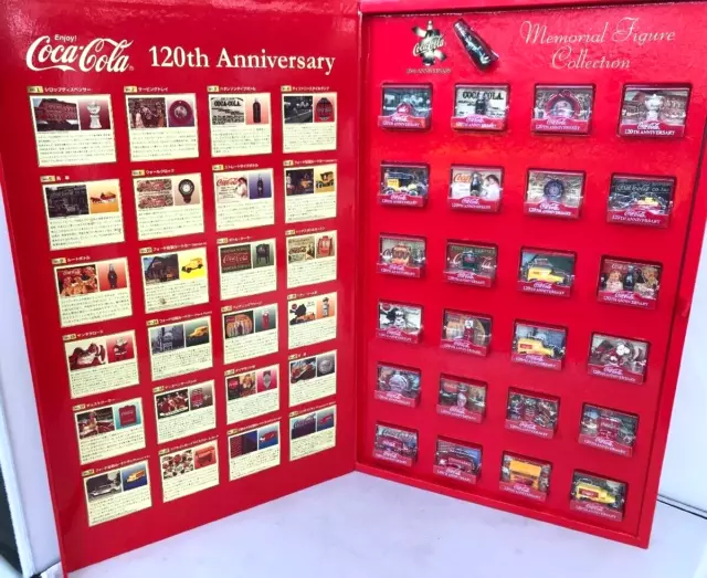 COCA COLA 120th Anniversary Memorial Figure Collection Box Set Mini Toy Rare