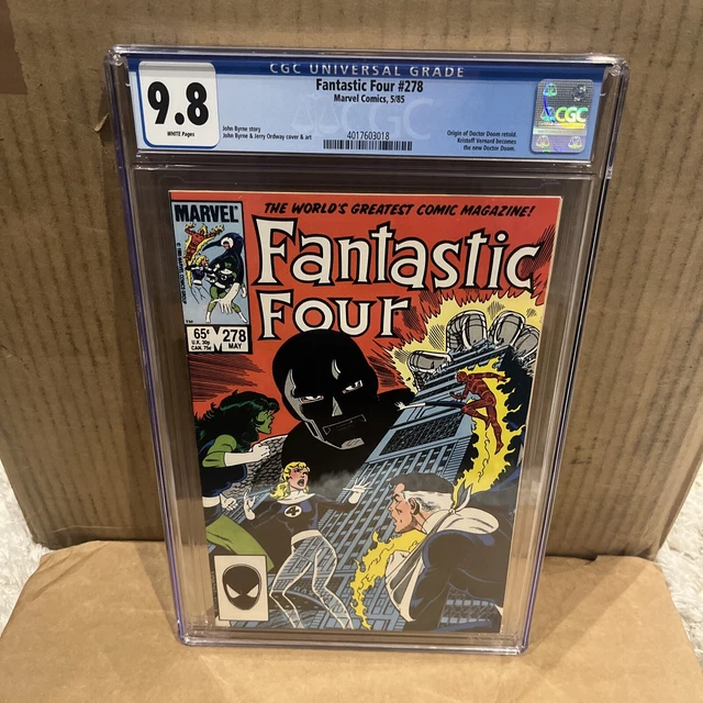 Fantastic Four #278 CGC 9.8 1985 Marvel Comics Origin Doctor Doom Retold