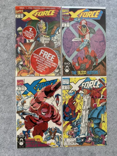 Marvel Comics X-Force Lot of 4 - Issues #1, 2, 3, & 4