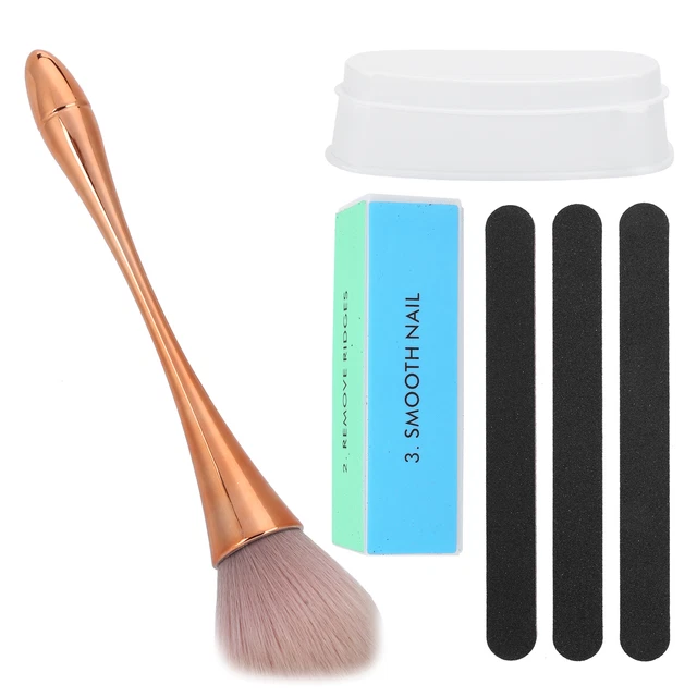 Set vassoio polvere immersione francese file per unghie manicure e blocco buffer nail art SG5
