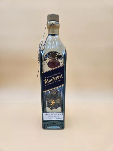 Johnnie Walker Blue Label Year Of The Rat Limited Edition Design Empty Bottle