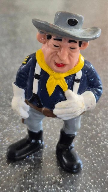 Lot 2 Figurines Schleich Porte-clés Lucky Luke Et Jolly Jumper – Collection Western