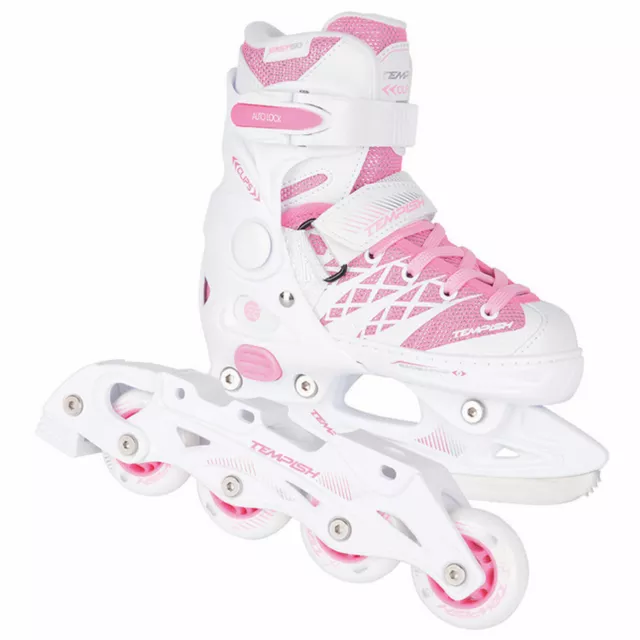 Tempish Clips Duo Girl Inlineskates Inliner Rollschuh Schlittschuhe White/Pink