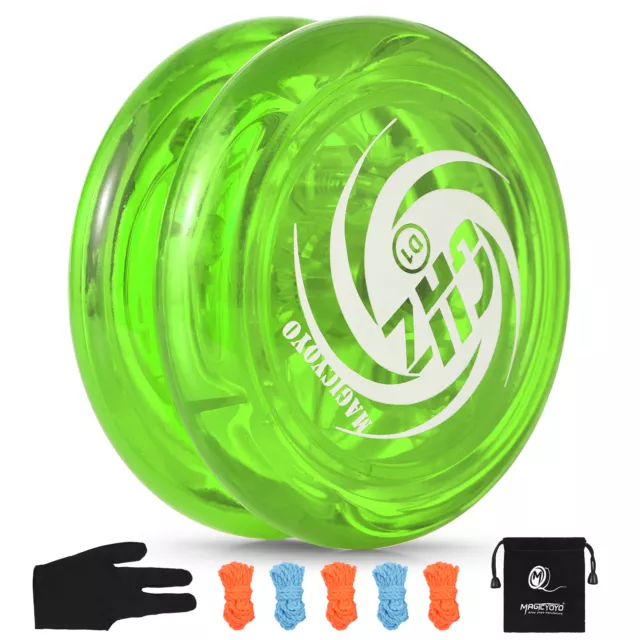 Responsive  for Kids Yo-Yo Ball with 5 Replacement Strings Glove O2C4