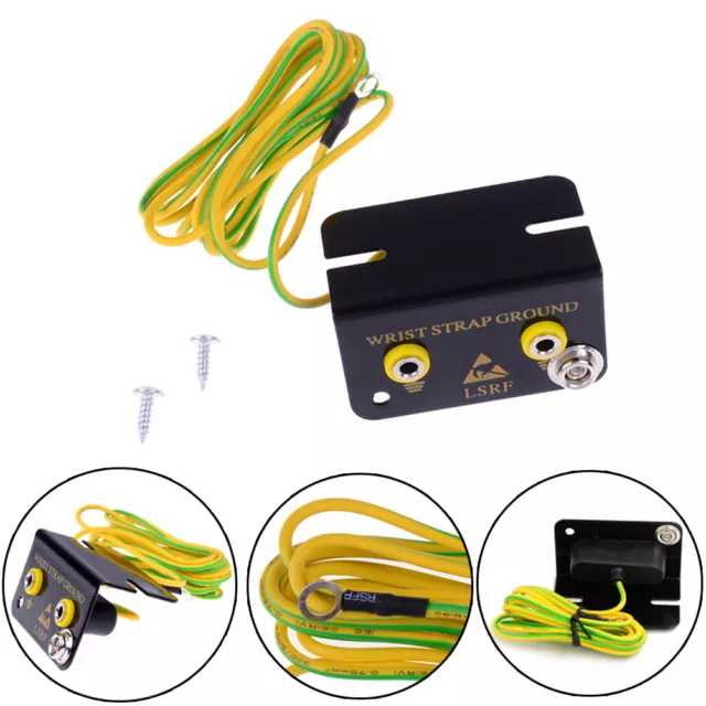 ESD Ground Socket Dual Banana Plug for Anti Static Wrist Strap Armband- ÉÉY.pj