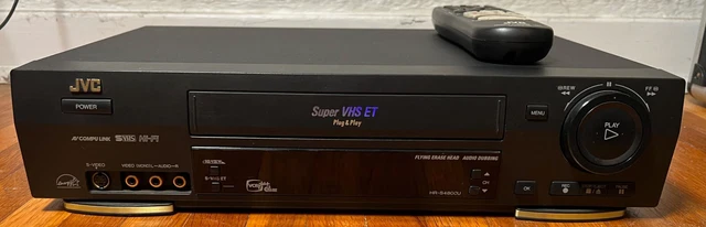 JVC HR-S4800U SUPER VHS, SVHS ET EDITING VCR / PLAYER w/REMOTE    Original Owner