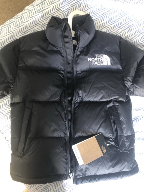 Veste Matelassée Bebe Noir & Vert Citron - Taille XS - Style Puffer à Motif Papillon - Neuf Avec Étiquettes
