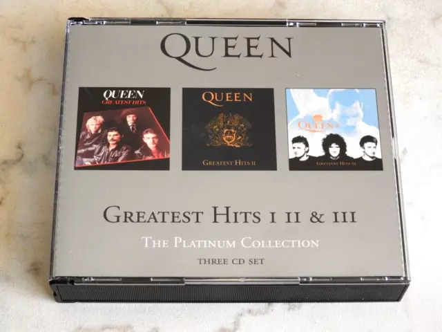 Queen Greatest Hits I Ii & Iii The Platinum Collection 3Cd Box Set 2000 Emi Uden