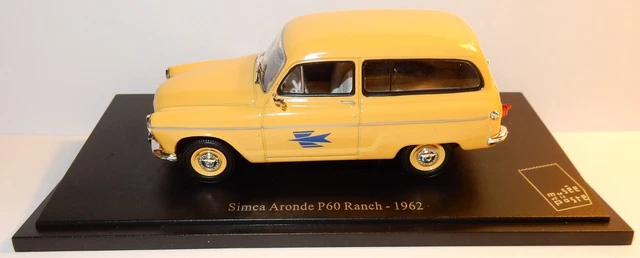 Universal Hobbies Uh Simca Aronde P60 Ranch 1962 Postes Poste Ptt 1/43 Blister