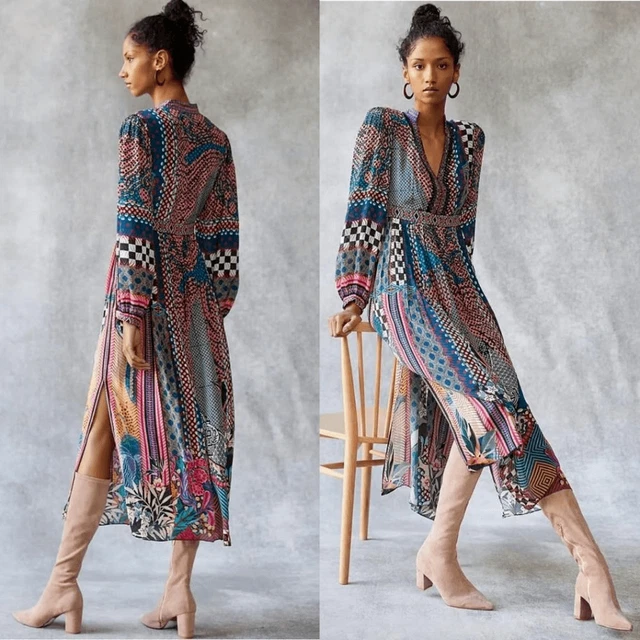 Anthropologie anastasia maxi online dress