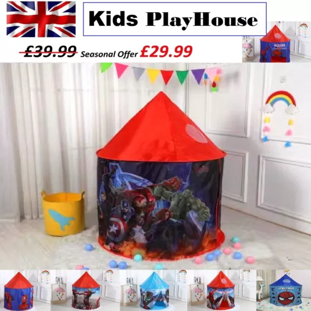 Play Tent for Kids, Children's Pop Up Tent, Indoor & Outdoor Playhouse for 1-7 Y