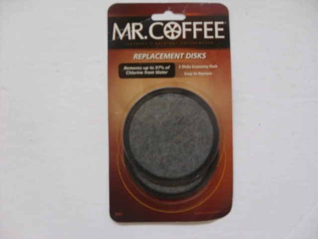 2 Pack MR. COFFEE  Water Filter REPLACEMENT DISC New Sealed