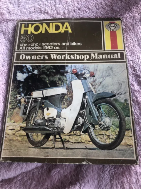 Honda 50 Scooters Bikes 1962 Haynes Workshop Manual