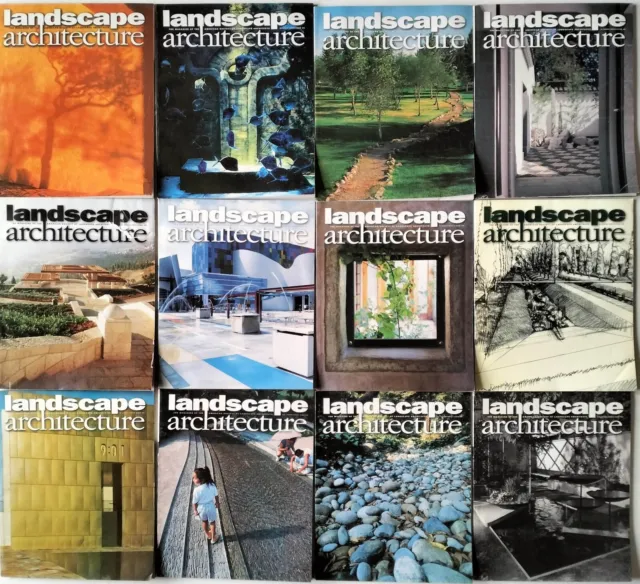 LANDSCAPE ARCHITECTURE - VOL 90 /2000  12 Issues