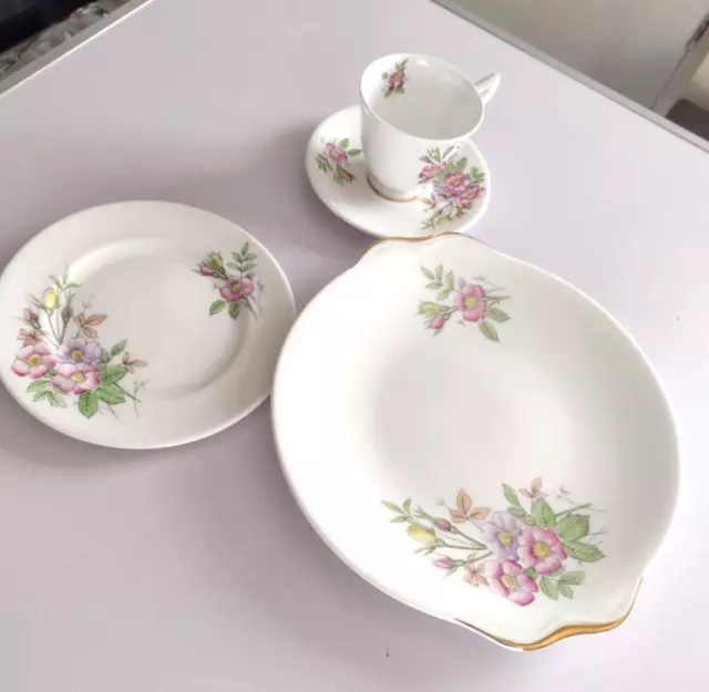 Royal Albert Flowers Of The Month 1 server cup saucer tea plate june rose