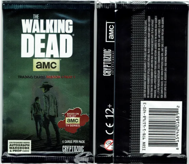 The Walking Dead Season 4 Part 1 Factory Sealed Hobby Pack - Read Description