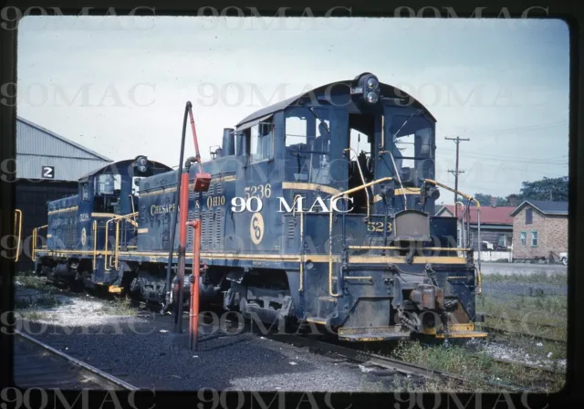 CHESAPEAKE AND OHIO-C&O EMD SW7 #5236. Original Slide 1962.