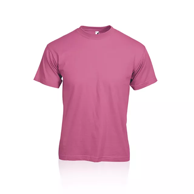 MAGLIETTA  T-SHIRT TSHIRT Maniche Corte UOMO DONNA  UNISEX ROSA COLORATA