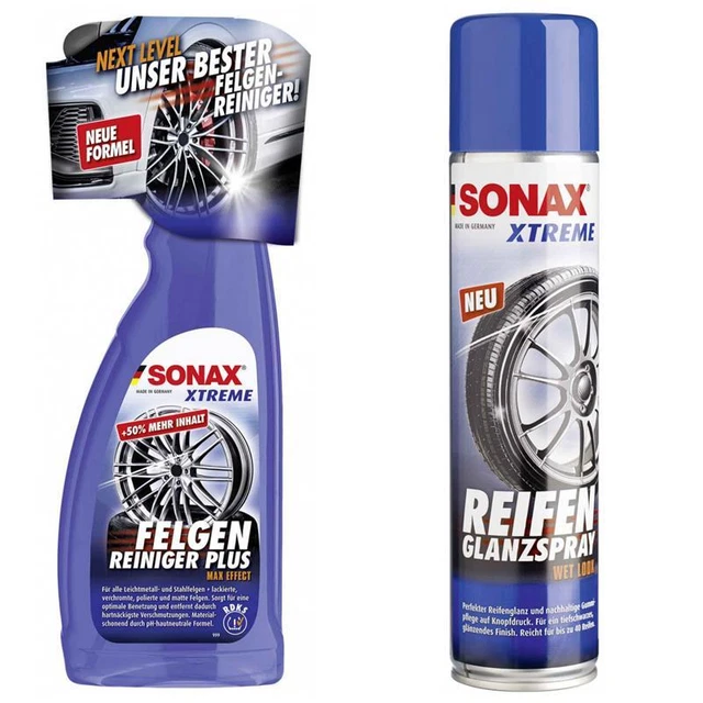 SONAX XTREME FelgenReiniger PLUS ReifenGlanzSpray Wet Look