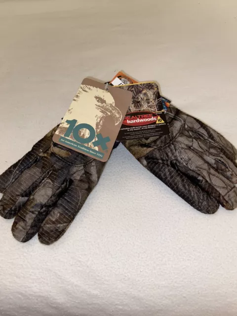 10X  Hunting Gloves, RealTree Hardwood Camo, Duradry Membrane, Hollofill Mens L